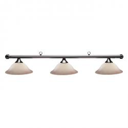HJ Scott Gunmetal Billiard Light - Frosted Glass Shade