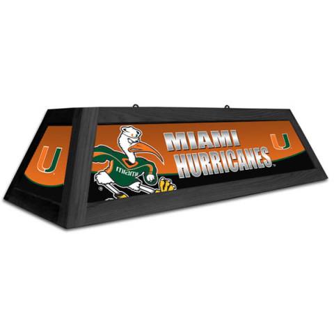 Miami Hurricanes 42 Inch Spirit Game Table Lamp