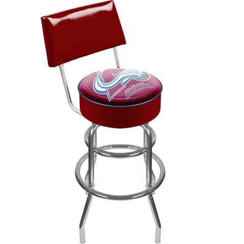 Colorado Avalanche Bar Stool with Back