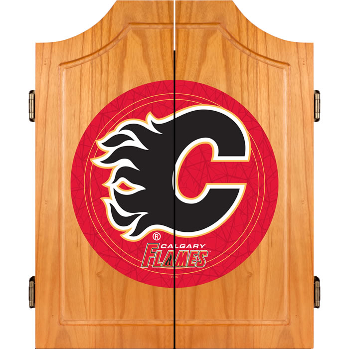 Calgary Flames Dart Board Set