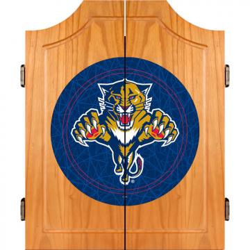 Florida Panthers Dart Board Cabinet Set