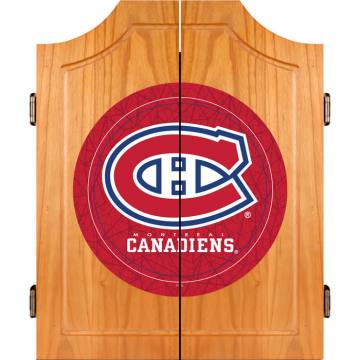 Montreal Canadiens Dart Board Cabinet Set