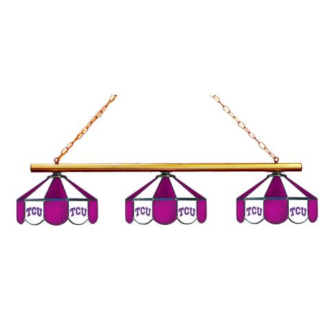 TCU Horned Frogs 3 Shade Billiard Light