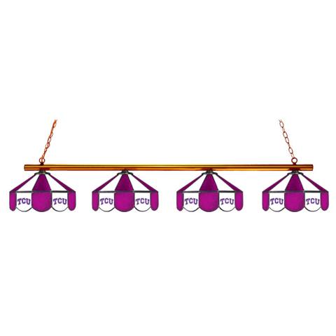 TCU Horned Frogs 4 Shade Billiard Lamp