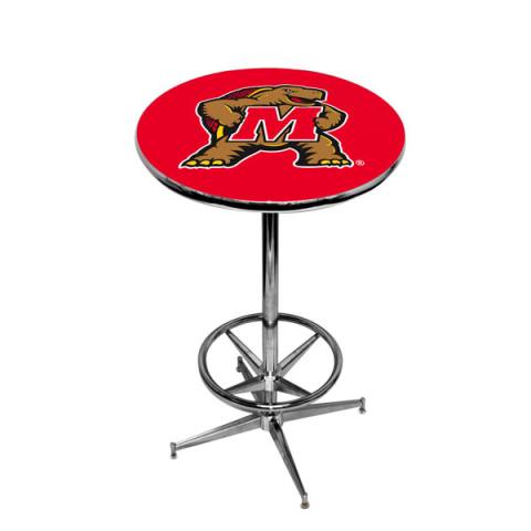 Maryland Terrapins Chrome Pub Table