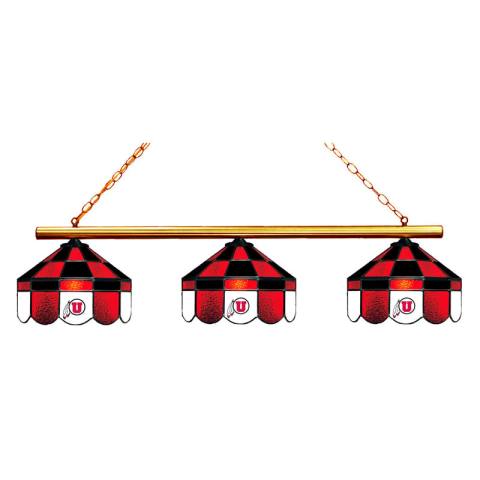 Utah Utes 3 Shade Executive Billiard Light