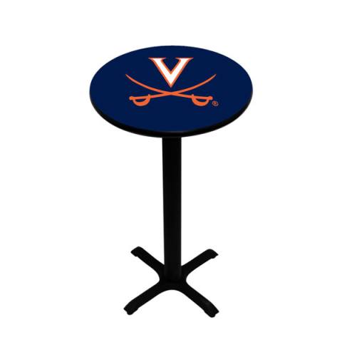 Virginia Cavaliers Black Pub Table
