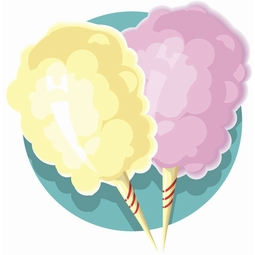 Blue Raspberry Cotton Candy Floss - 25 lbs Pack
